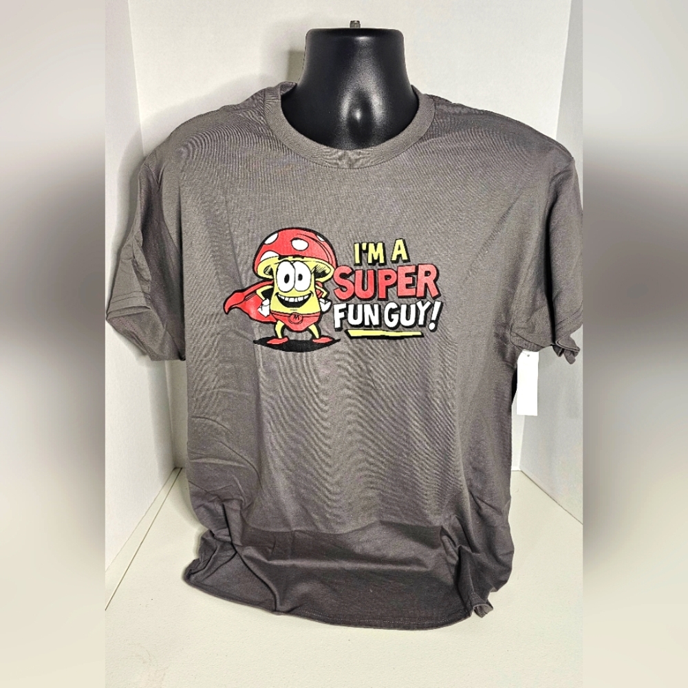 Humor "Im A Super Fun Guy!" Graphic Tees Mens Lg